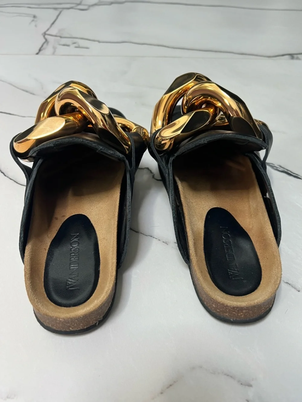 JW Anderson Chunky Napa Chain Slide Mules - Black - Size 36 - Picture 11 of 15